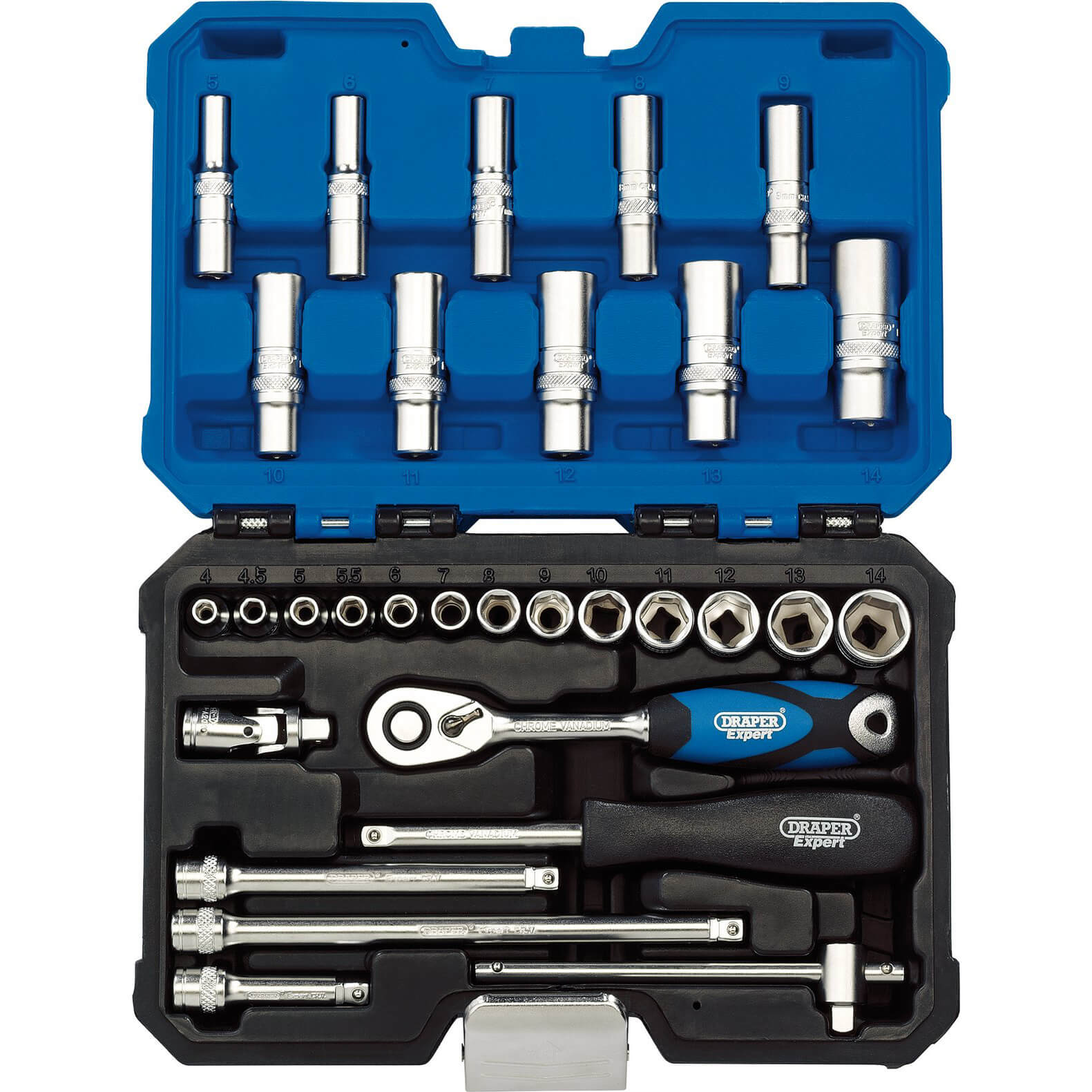 Draper 30 Piece 1/4" Drive Hex Socket Set Metric 1/4" Price Comparisons | Compare The Build