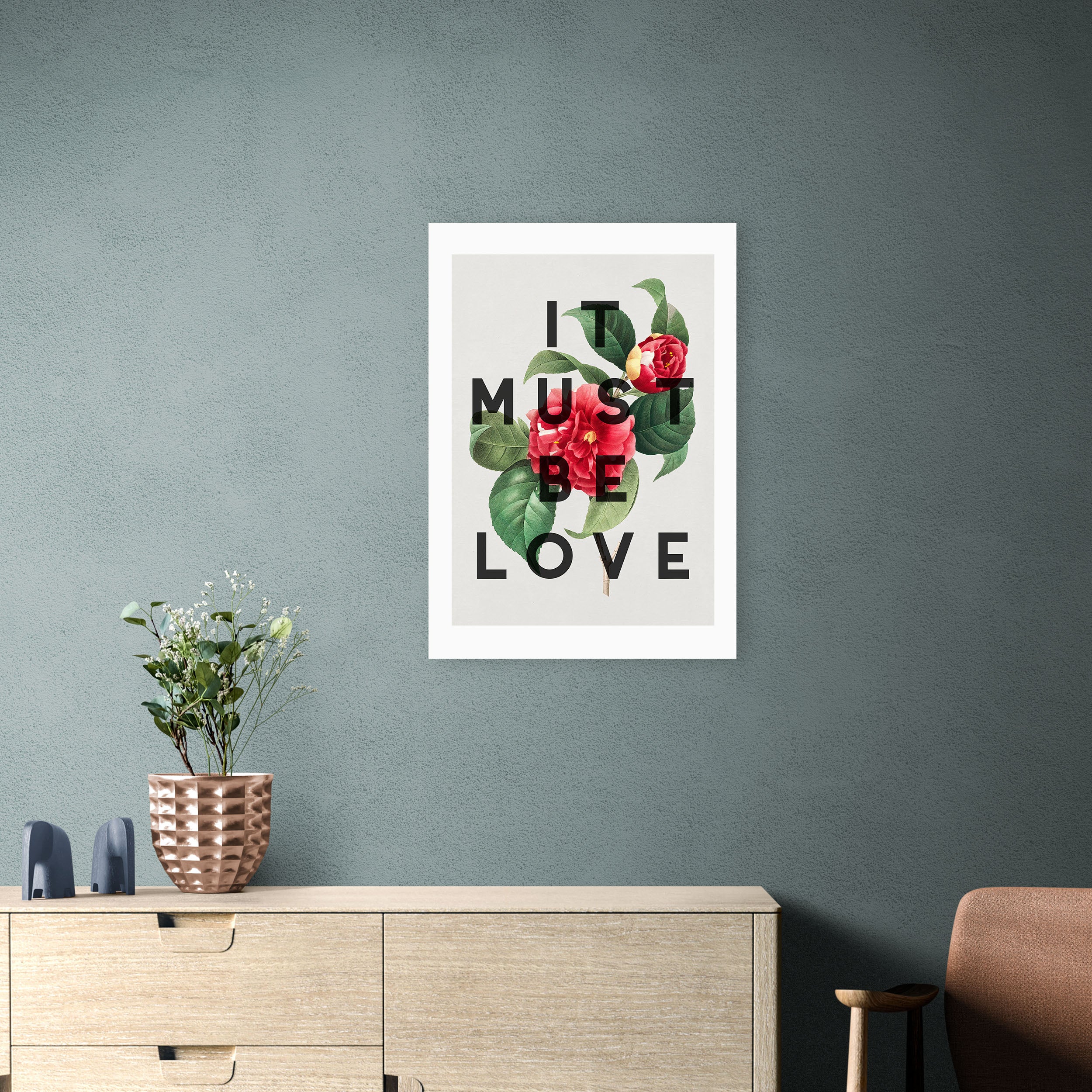 East End Prints It Must Be Love Print by The 13 Prints Green Price Comparisons | Compare The Build