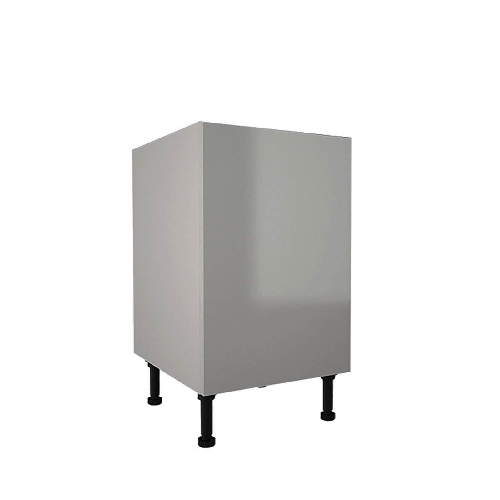 High Gloss Slab Grey 500mm Base Unit Price Comparisons | Compare The Build