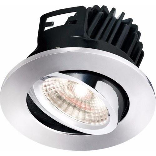 KnightsBridge FireKnight Tilt 7W IP20 LED Downlight With Chrome Bezel - Cool White | Compare The Build