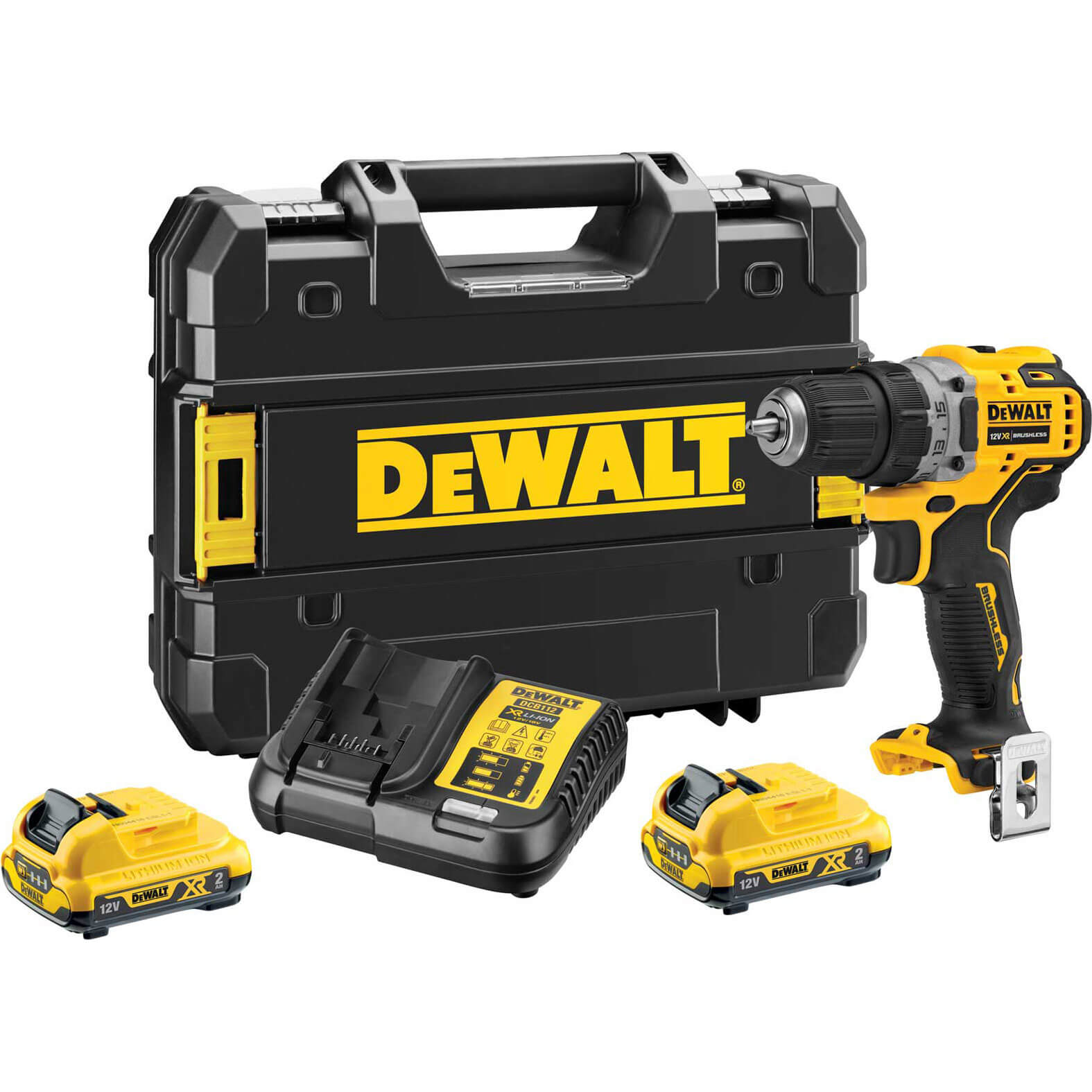 DeWalt DCD701D2 12v XR Cordless Brushless Compact Drill Driver 2 x 2ah Li-ion Charger Case | Compare The Build