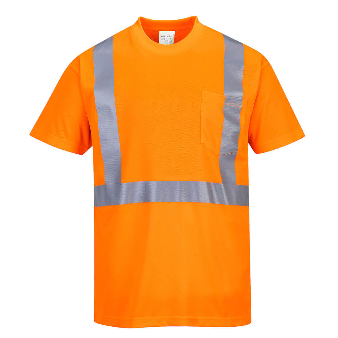 Portwest Class 2 Hi Vis Pocket T Shirt Orange 2XL Price Comparisons | Compare The Build