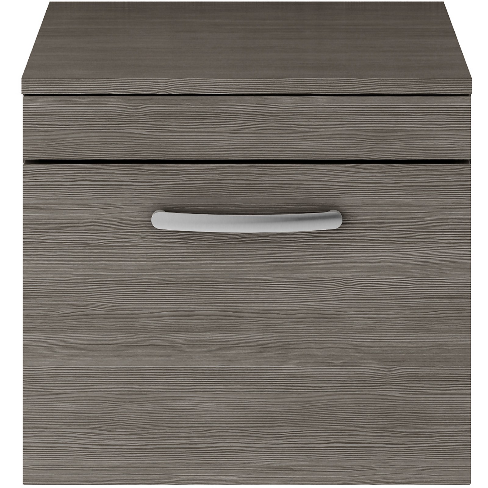 Balterley Rio 500mm Wall Hung Single Drawer Vanity With Worktop - Brown Grey Avola Price Comparisons | Compare The Build