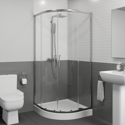 Diamond Quadrant Shower Enclosure 800mm with Easy Plumb Tray - 8mm Price Comparisons | Compare The Build