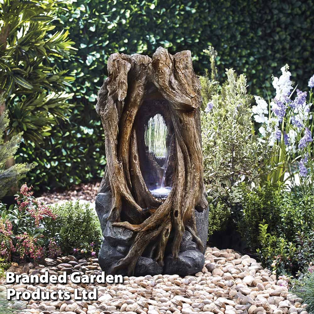 Hollow Tree Trunk Waterfall Water Feature Price Comparisons | Compare The Build