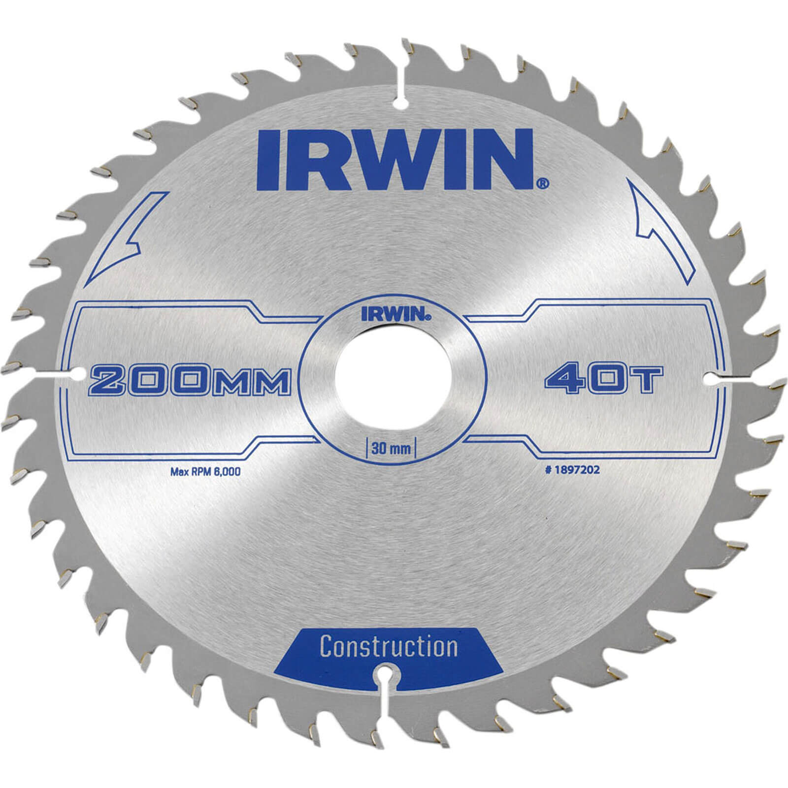 Irwin ATB Construction Circular Saw Blade 200mm 40T 30mm Price Comparisons | Compare The Build