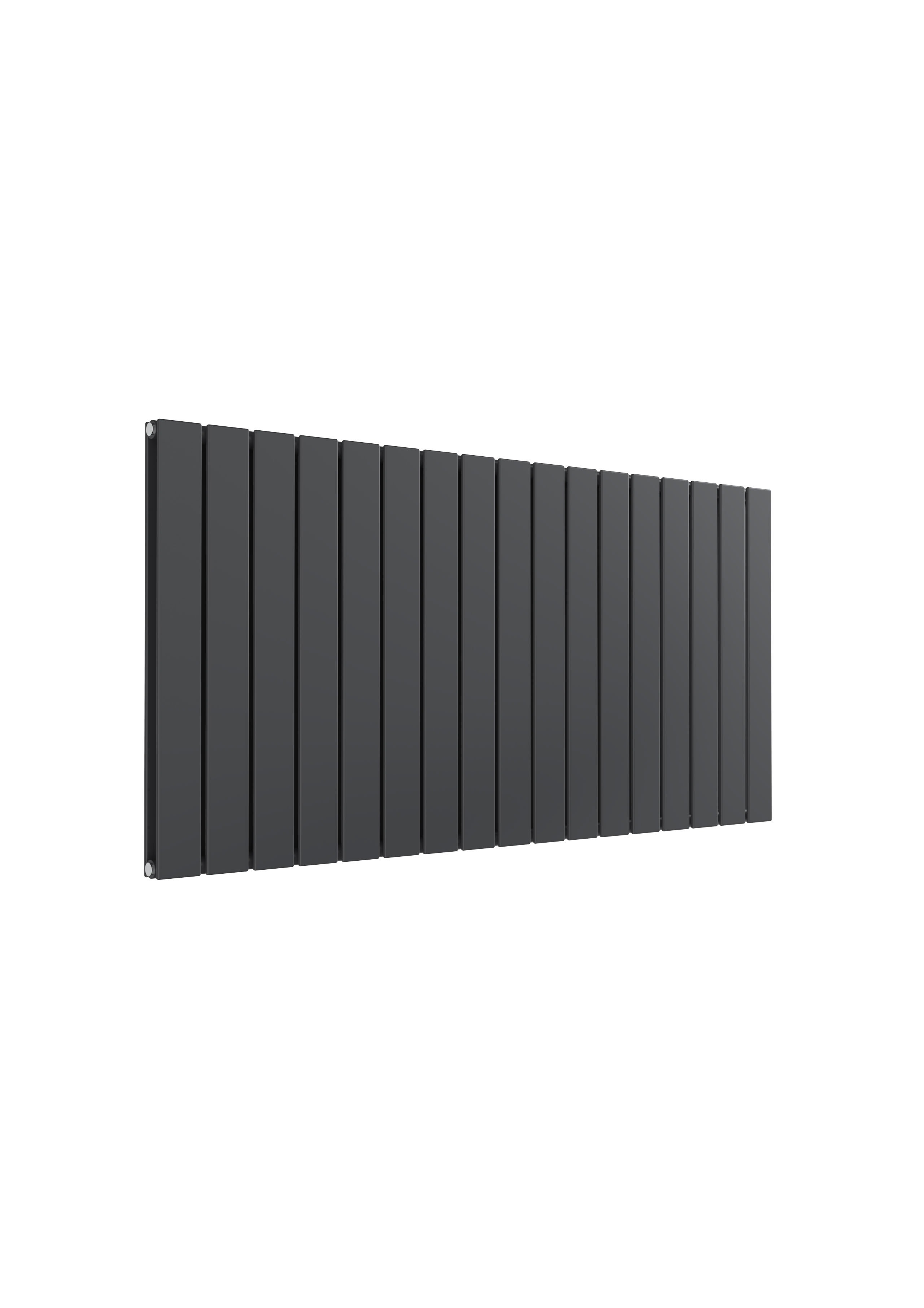 Reina Flat Horizontal Designer Radiator, Anthracite, 600mm x 1254mm Price Comparisons | Compare The Build