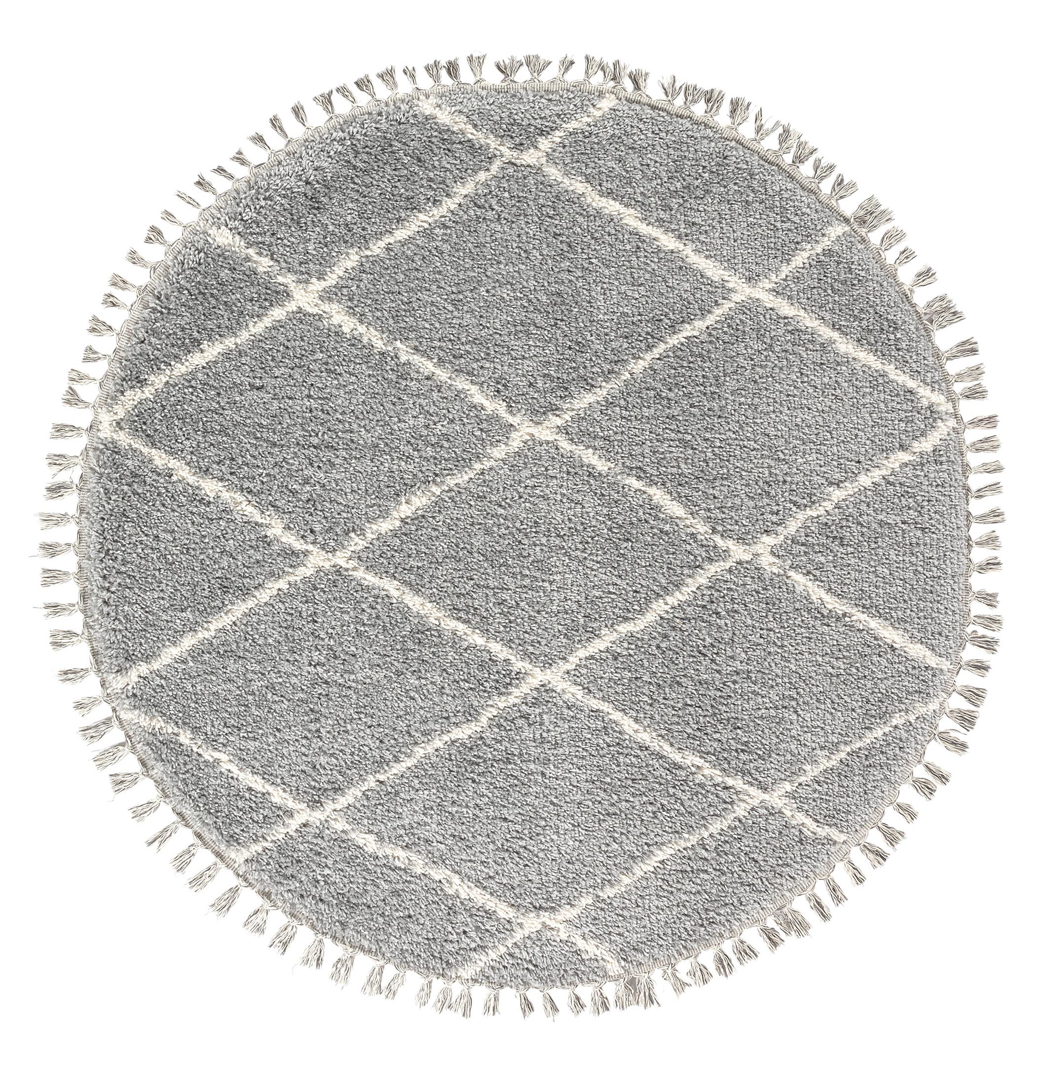 Shaggy Berber Grey Rug 120Cmx120Cm Price Comparisons | Compare The Build