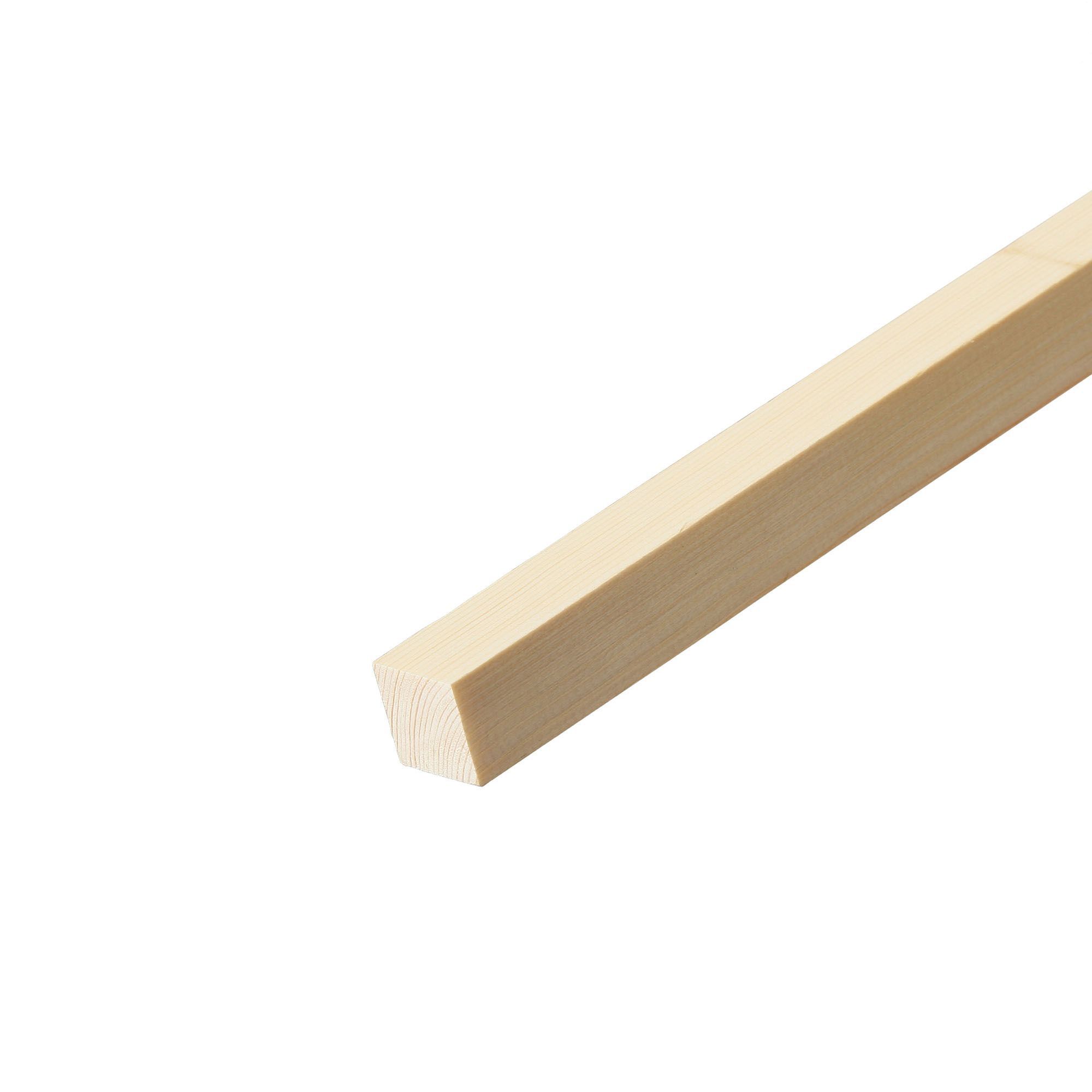 Cheshire Mouldings Smooth Square edge Pine Stripwood (L)0.9m (W)25mm (T)25mm | Compare The Build