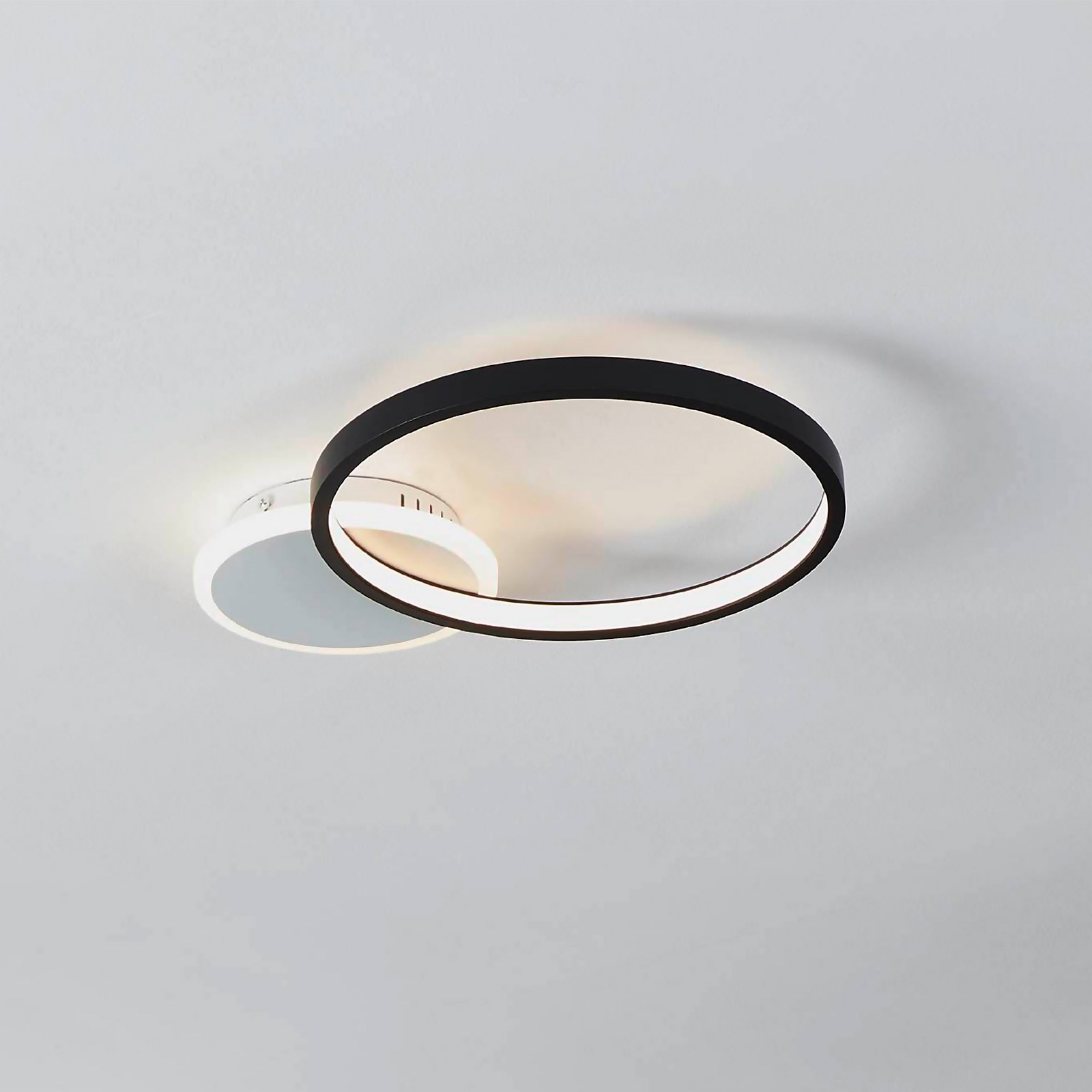 Eglo Gafares Connect Smart Flush Ceiling Light - Black | Compare The Build