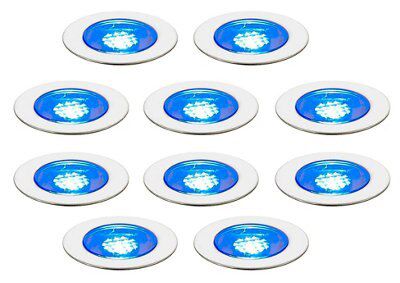 Blooma Absolus Blue Mains-Powered Blue Led Deck Lighting Kit, Pack Of 10 Price Comparisons | Compare The Build