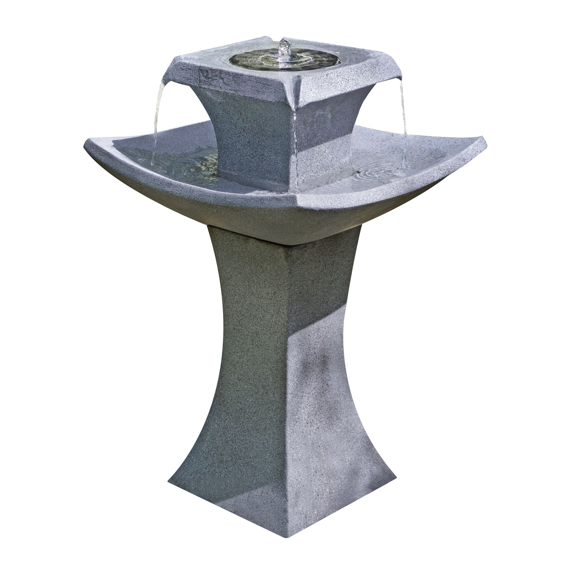 Solar-Powered Pedestal Water Feature (H)66Cm Price Comparisons | Compare The Build