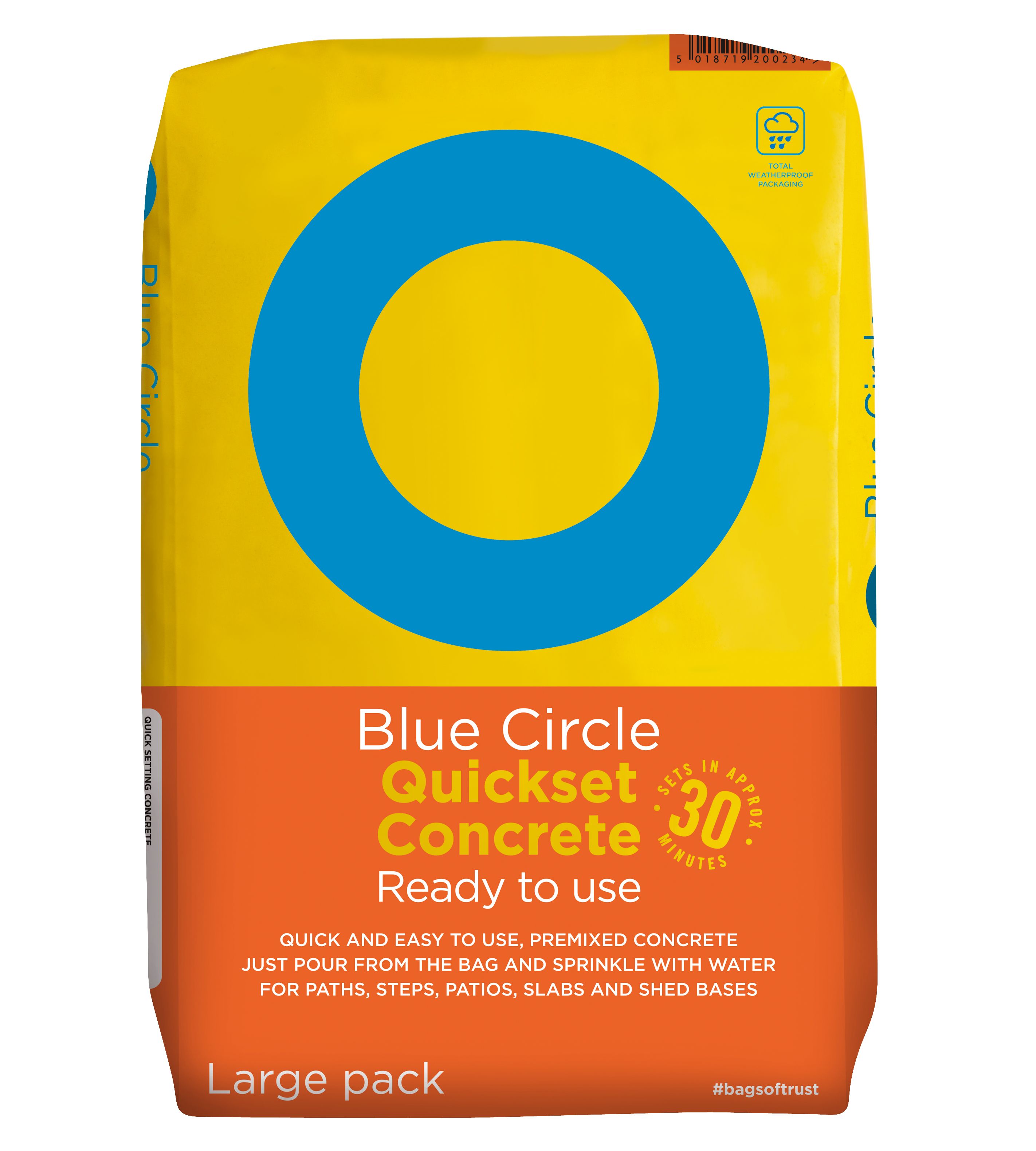 Blue Circle Quick Set Ready Mixed Concrete, 20Kg Bag | Compare The Build