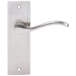 Lisbon Satin Nickel Latch Door Handle - 1 Pair Price Comparisons | Compare The Build