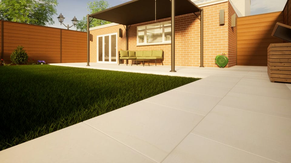 Sandstone Paving - 600mm x 600mm x 25mm Harvest Smooth Price Comparisons | Compare The Build