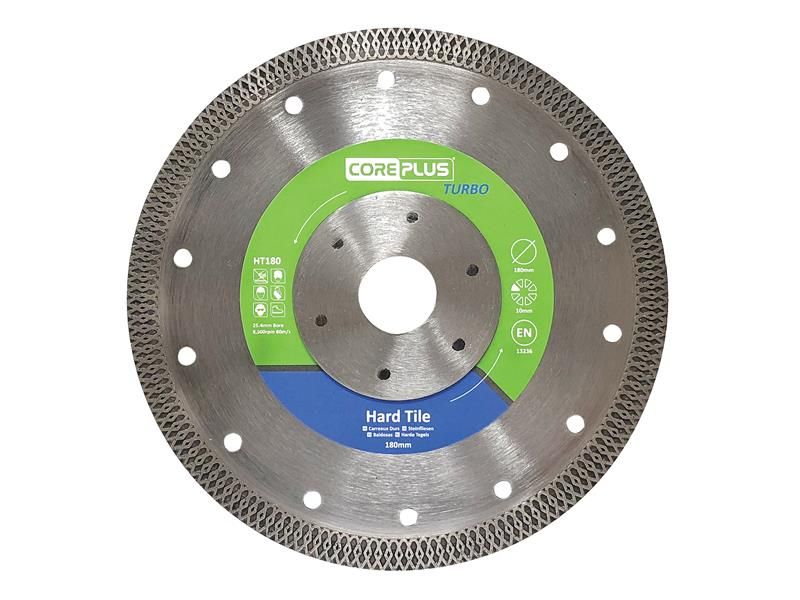 CorePlus CORDBHT180 HT180 Hard Tile Turbo Diamond Blade 180mm Price Comparisons | Compare The Build