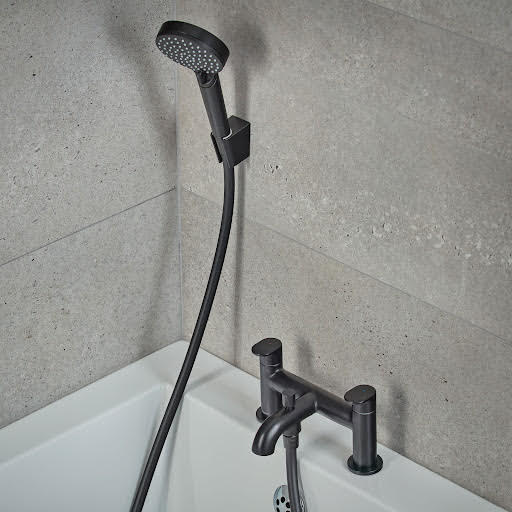 hansgrohe Vernis Blend Bath Shower Mixer Tap with Kit Matt Black - 71461670 Price Comparisons | Compare The Build