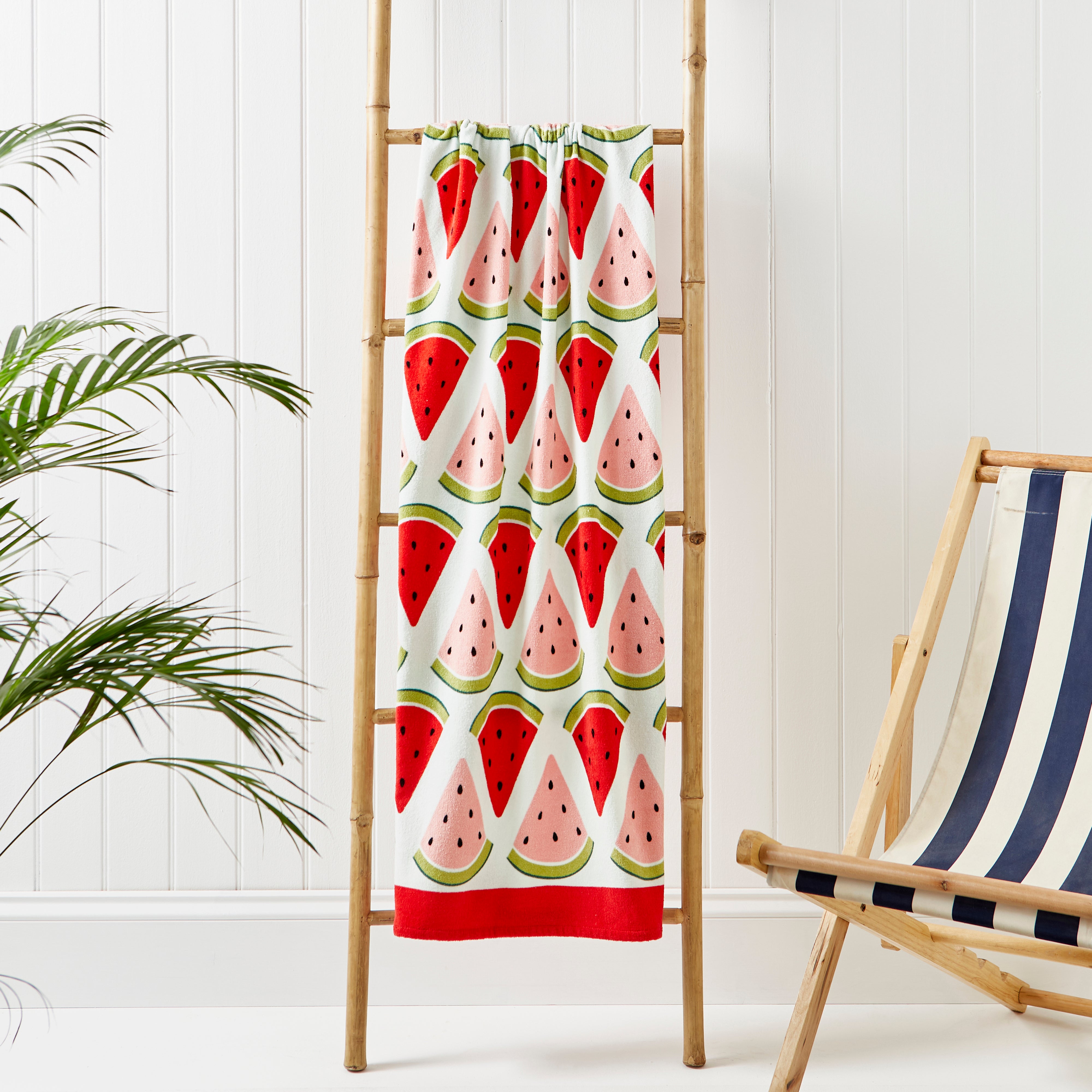 Watermelon Printed Beach Towel Pink Price Comparisons | Compare The Build