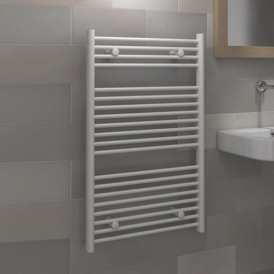 Kudox 410W Electric White Towel Warmer (H)974mm (W)600mm Price Comparisons | Compare The Build