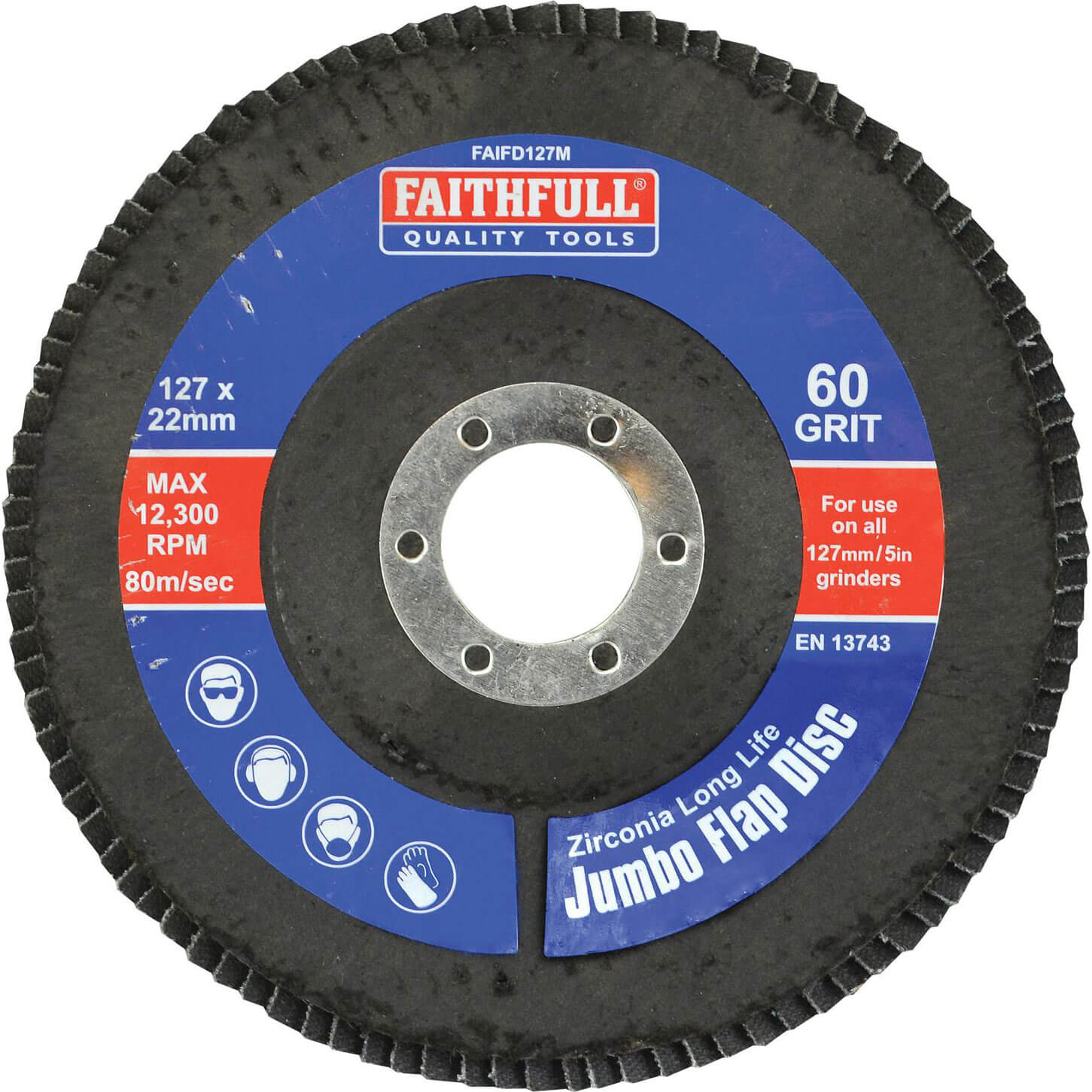 Faithfull Zirconium Abrasive Flap Disc 125mm Medium Price Comparisons | Compare The Build