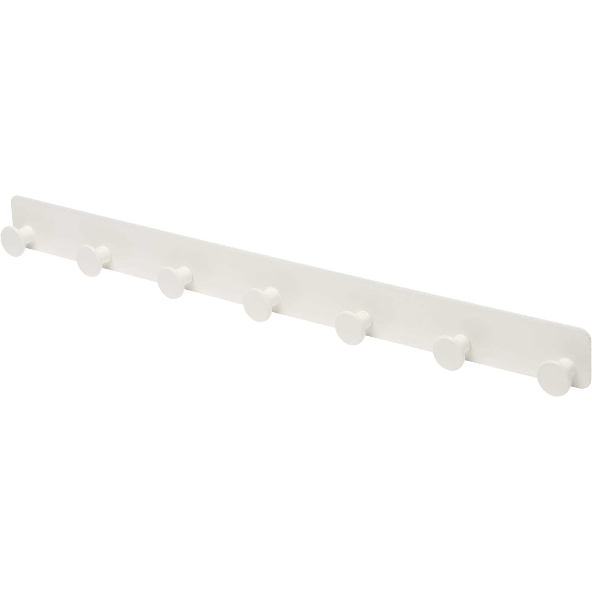 GoodHome Koros White Steel Hook Rail, (L)482mm (H)40mm Price Comparisons | Compare The Build