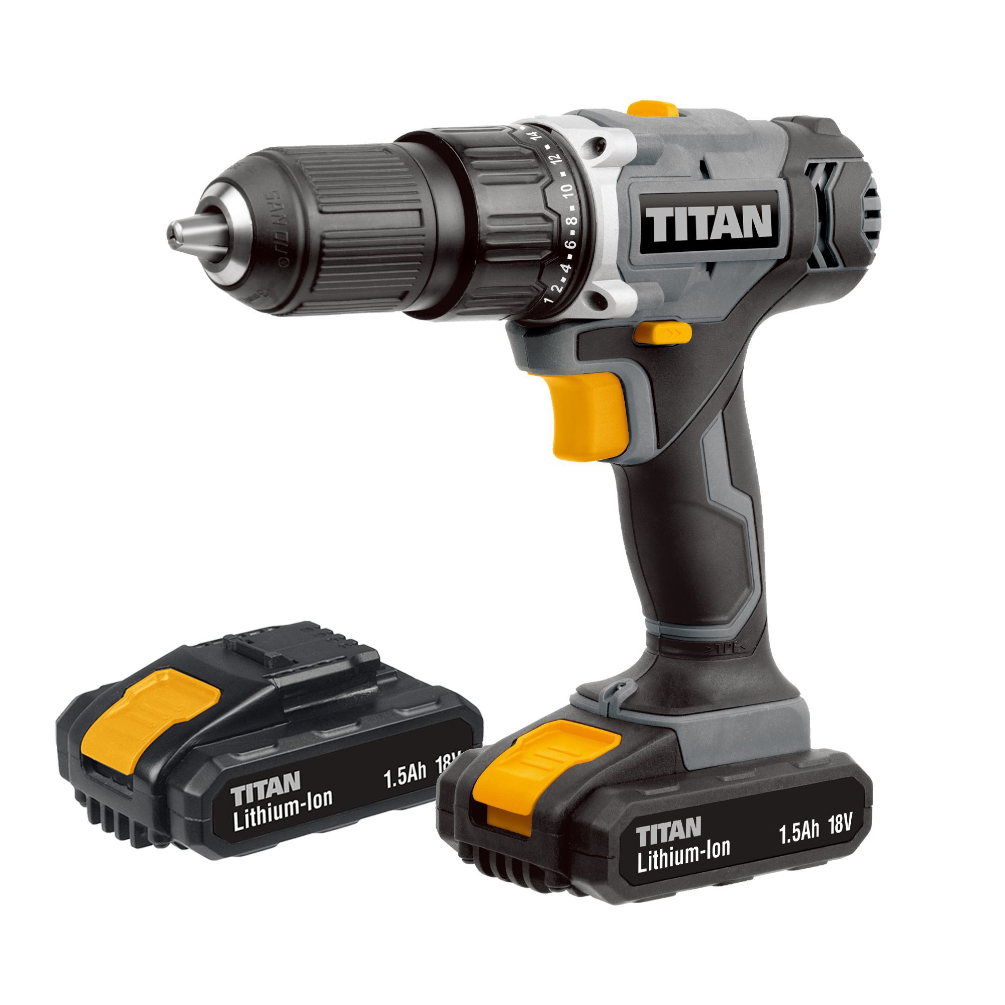 Titan Cordless 18V 1.5Ah Li-Ion Combi Drill 2 Batteries Tti699Com Price Comparisons | Compare The Build