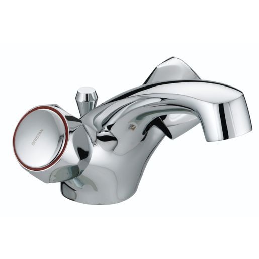 Bristan Club Dual Flow Basin Mixer With Pop Up Waste with Metal Heads Chrome Price Comparisons | Compare The Build