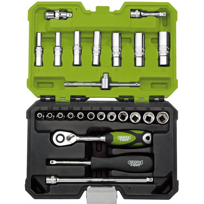 Draper Expert 25 Piece 1/4" Drive Socket Set Metric 1/4" Price Comparisons | Compare The Build