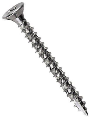 Turbo Silver Zinc-Plated Carbon Steel Screw (Dia)5mm (L)50mm, Pack Of 200 Price Comparisons | Compare The Build