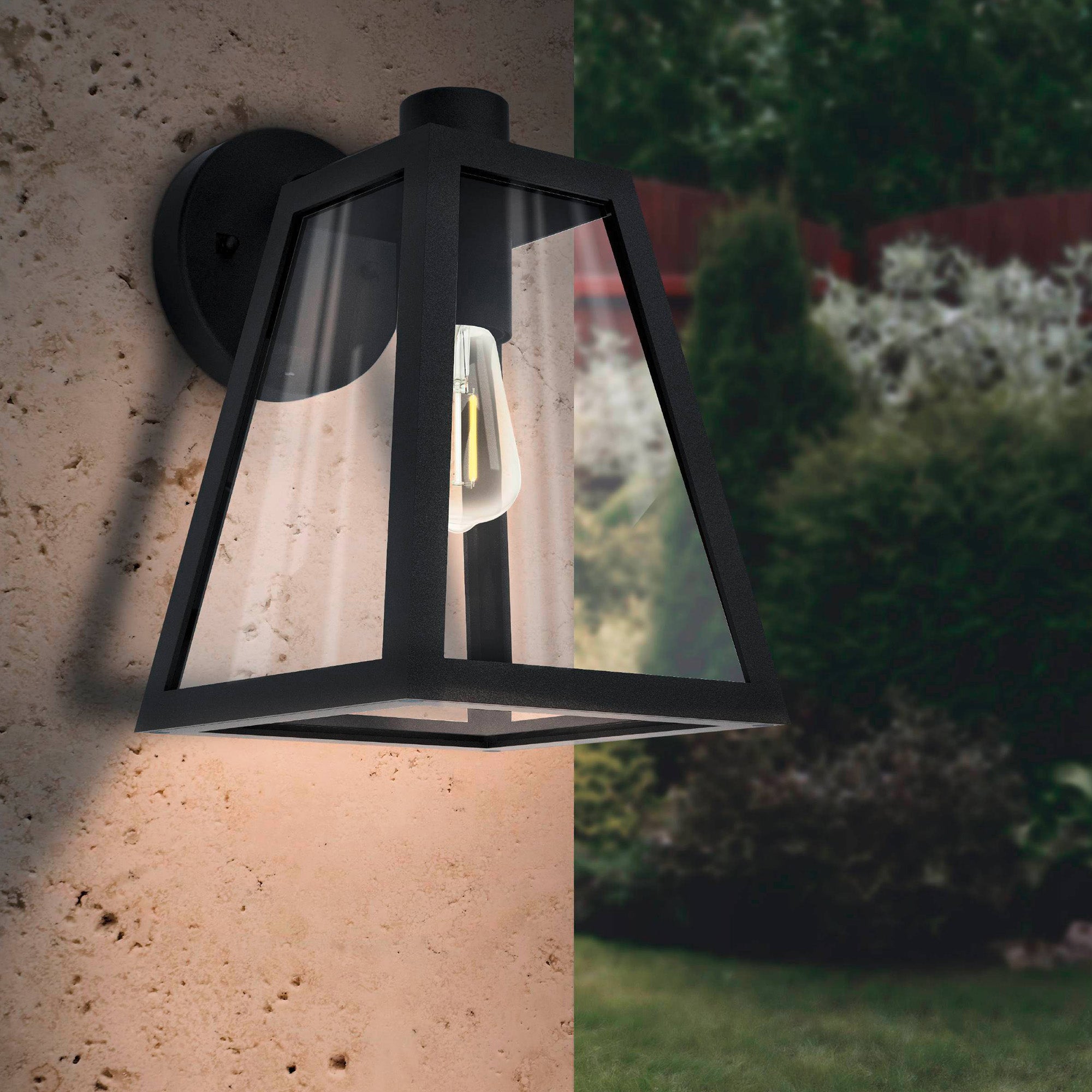 EGLO Mirandola 1 Light Caged Outdoor Wall Light Black Price Comparisons | Compare The Build