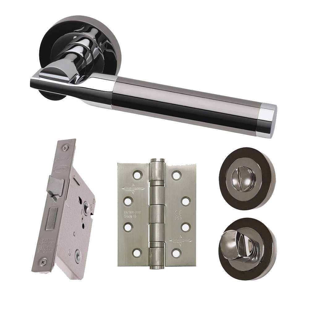 LPD Internal Polished Black Chrome Vega Handle Hardware Pack - Bathroom LPD Doors HARDVEGPRI Price Comparisons | Compare The Build