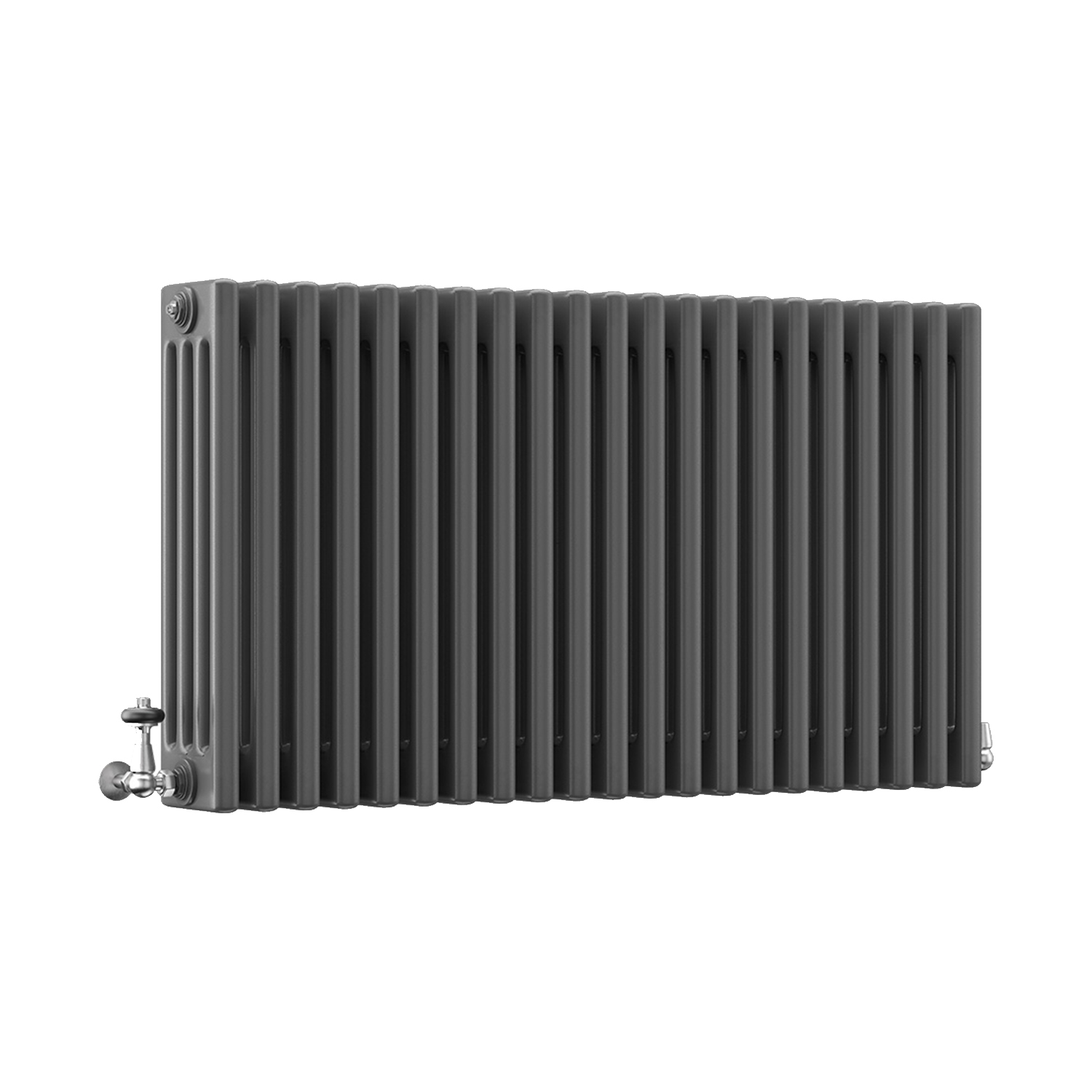 DQ Modus 4 Column Horizontal Radiator, Slate Grey, 600mm x 622mm Price Comparisons | Compare The Build