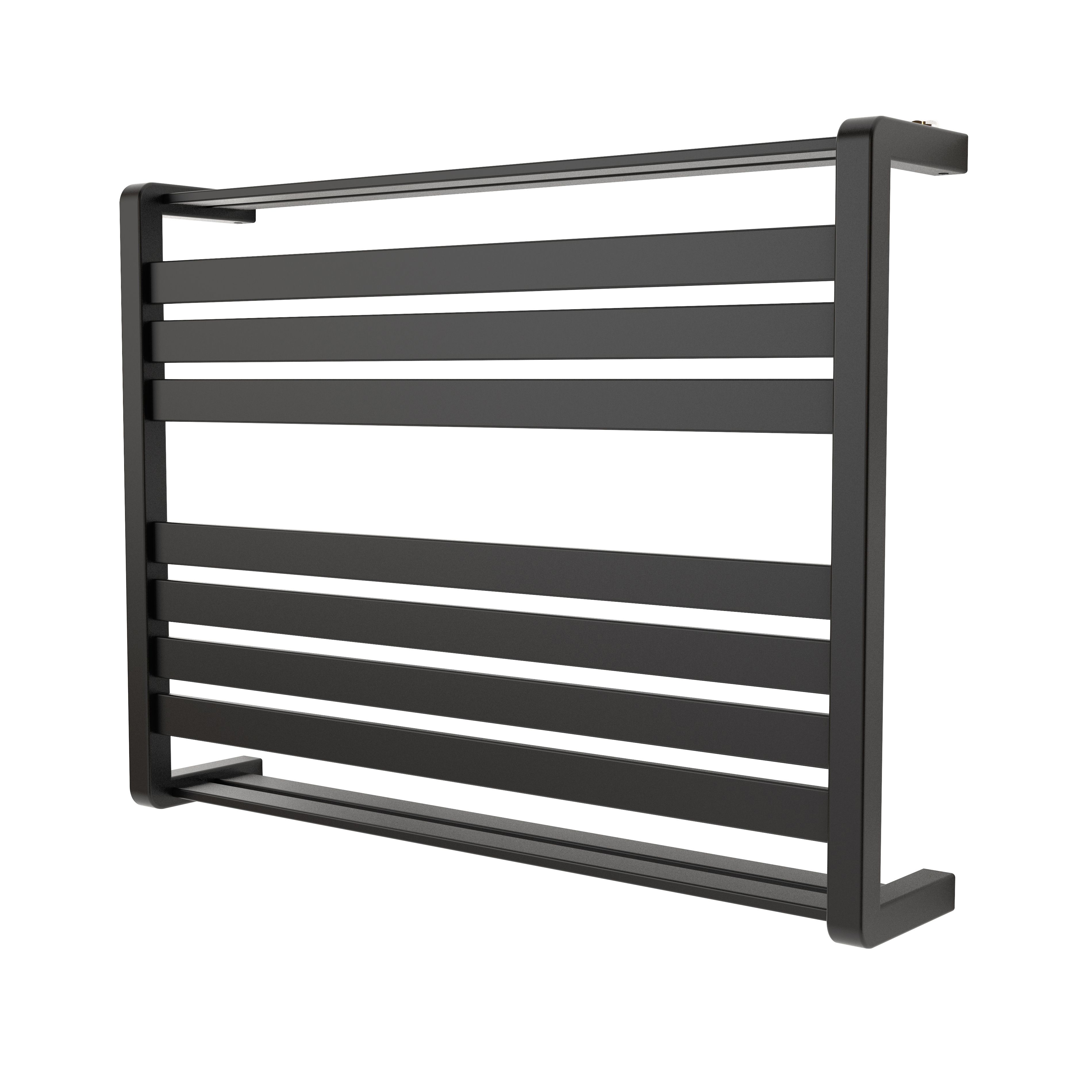 GoodHome Loreto Anthracite Flat Towel Warmer (W)800mm X (H)600mm | Compare The Build