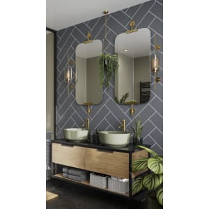 Multipanel Hydrolock Monument Grey Herringbone Tile Effect Shower Panel - 2400 x 598 x 11mm Price Comparisons | Compare The Build