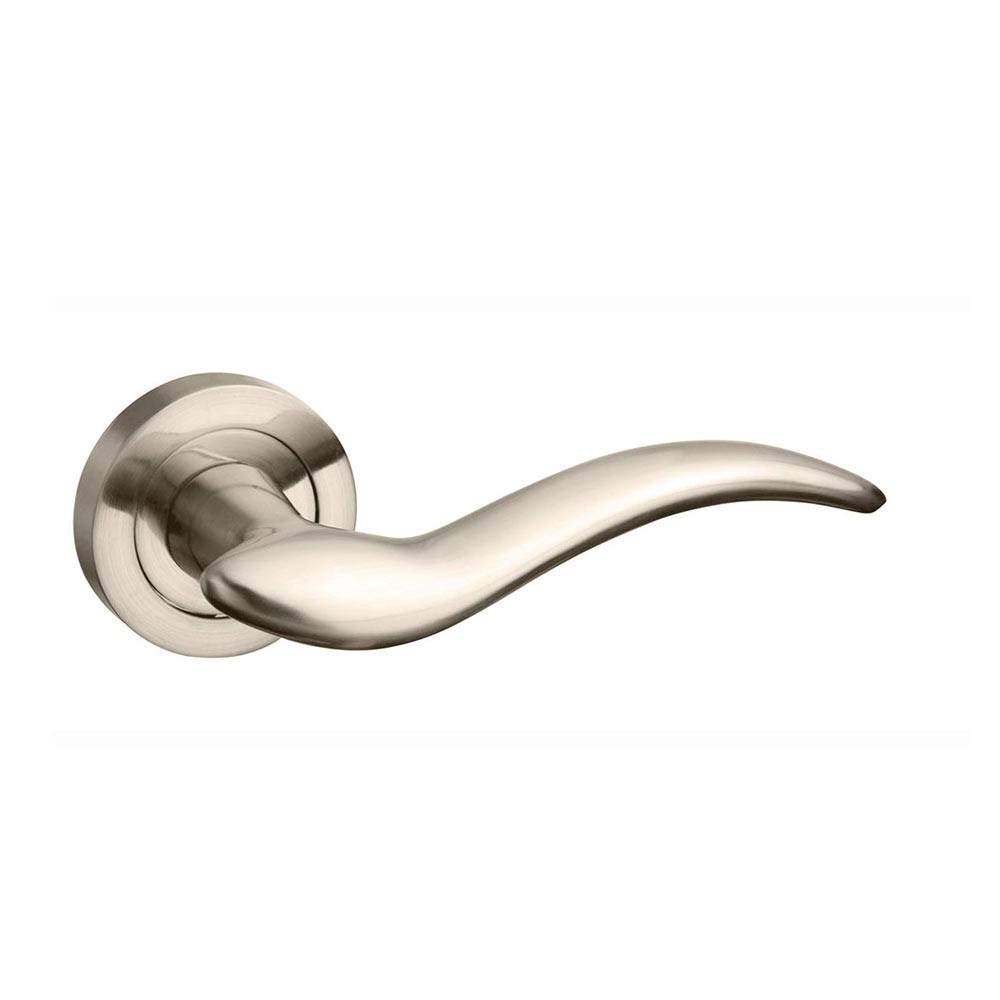 Atlantic Mediterranean Barcelona Lever on Round Rose - Satin Nickel Atlantic UK M86SN Price Comparisons | Compare The Build