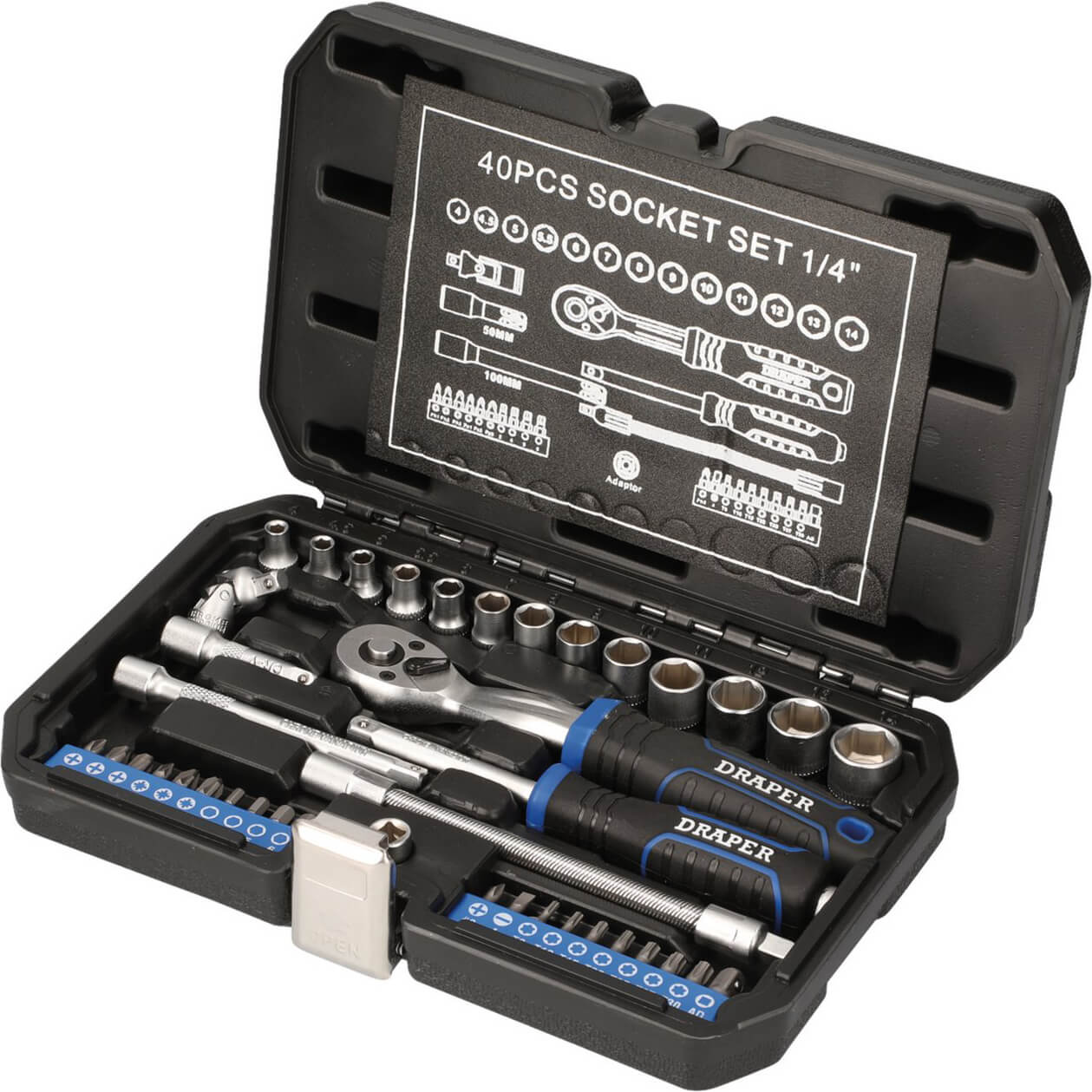 Draper Hi-Torq 40 Piece 1/4" Drive Socket Set Metric 1/4" Price Comparisons | Compare The Build