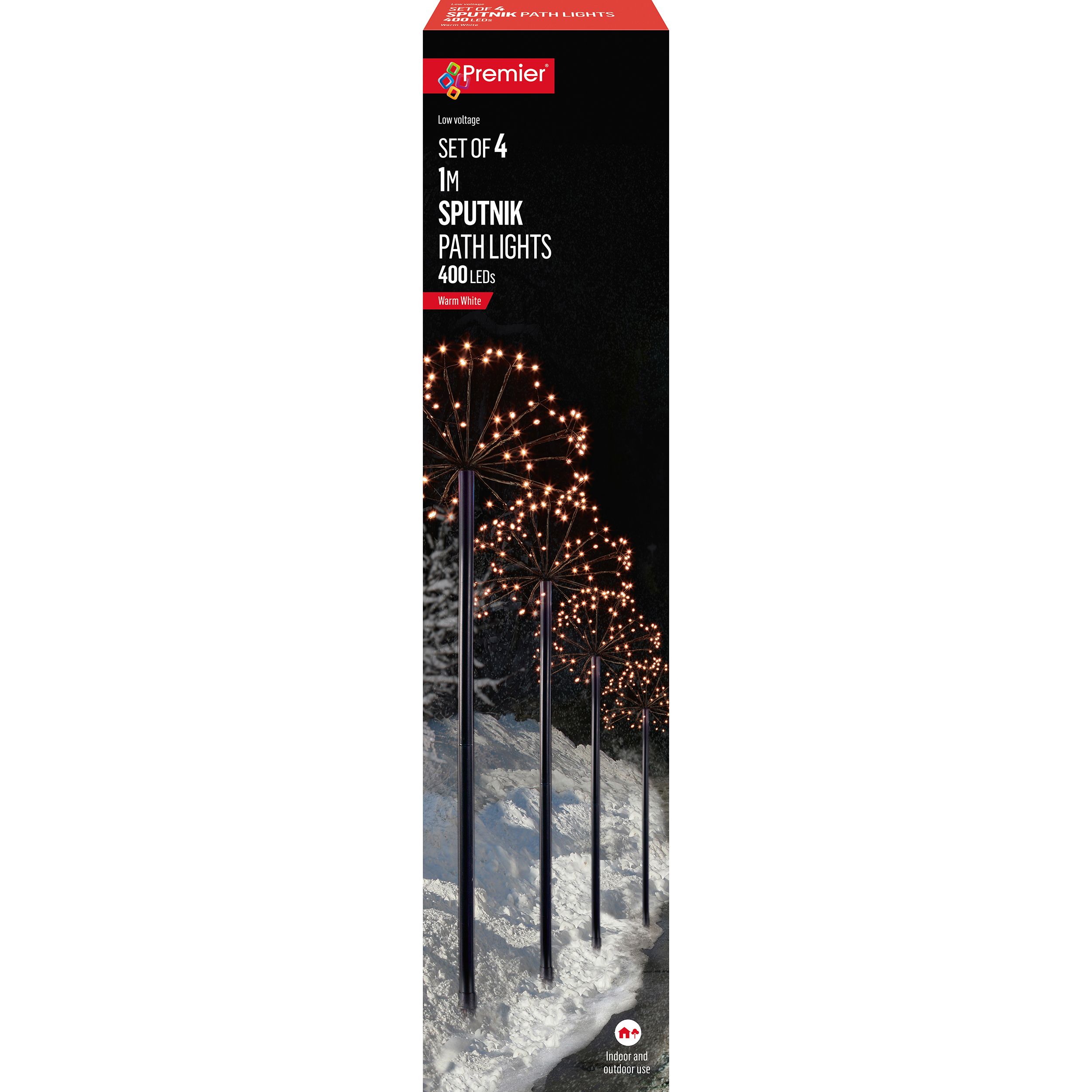 Premier Decorations Limited Mains-Powered Warm White Sputnik Metal & Plastic Christmas Decoration Price Comparisons | Compare The Build