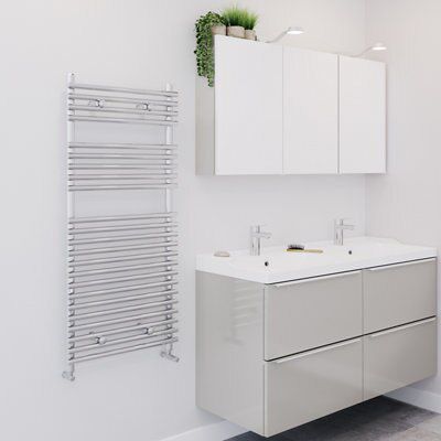 Blyss Bosham 398W Electric Chrome Towel Warmer (H)1100mm (W)500mm Price Comparisons | Compare The Build