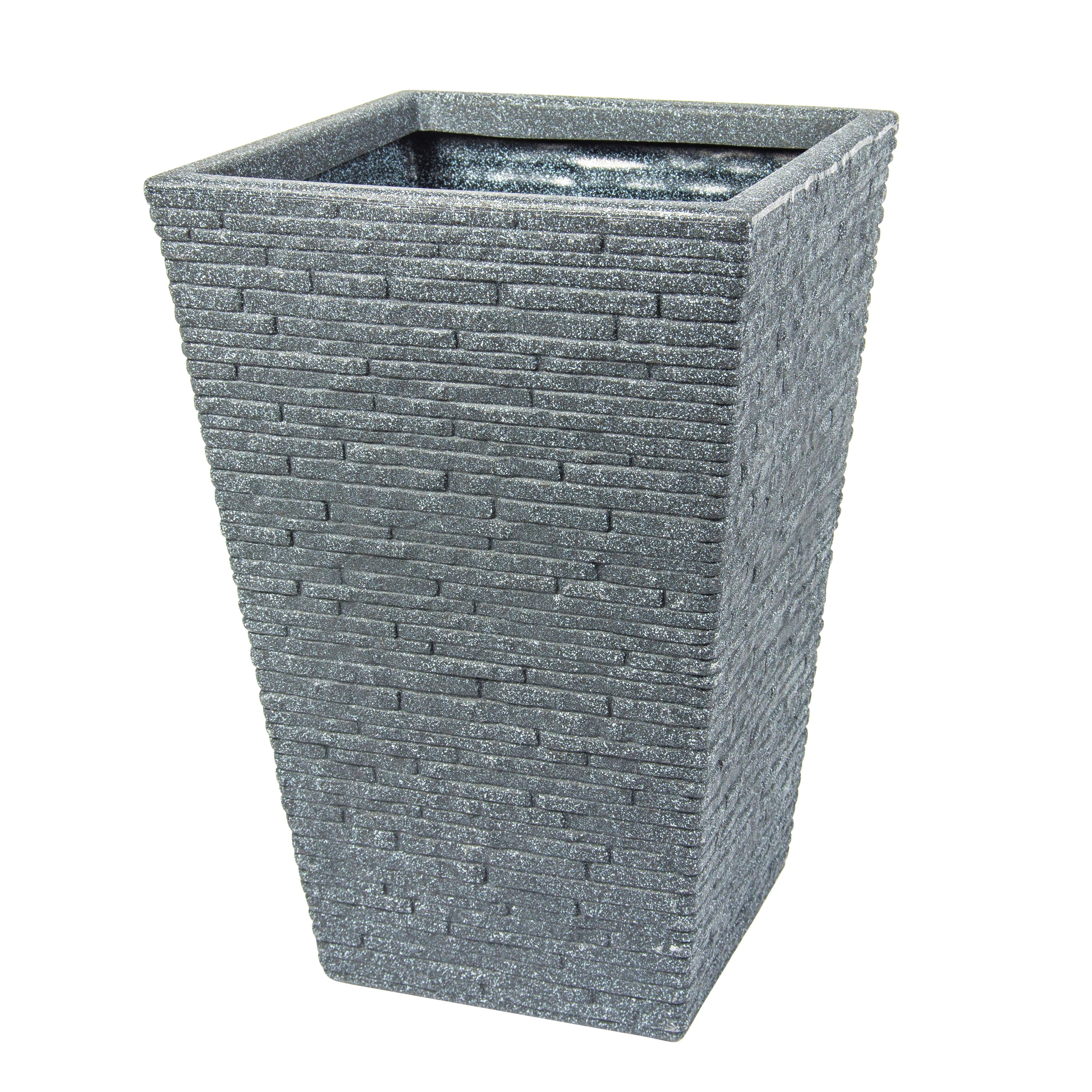 Verve Sinni Grey Square Planter 30Cm Price Comparisons | Compare The Build