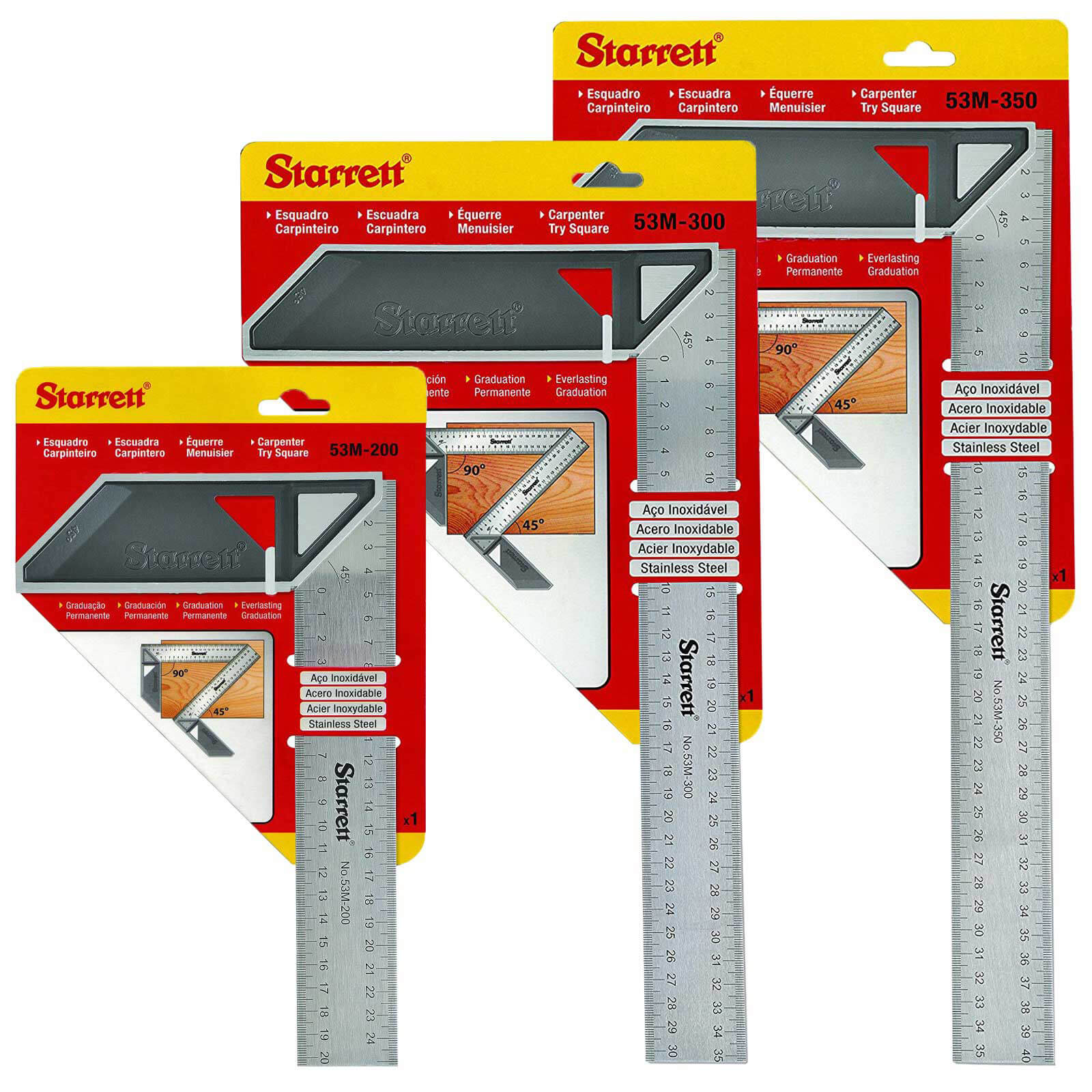 Starrett K53M Carpenters Combination Square Triple Pack Price Comparisons | Compare The Build