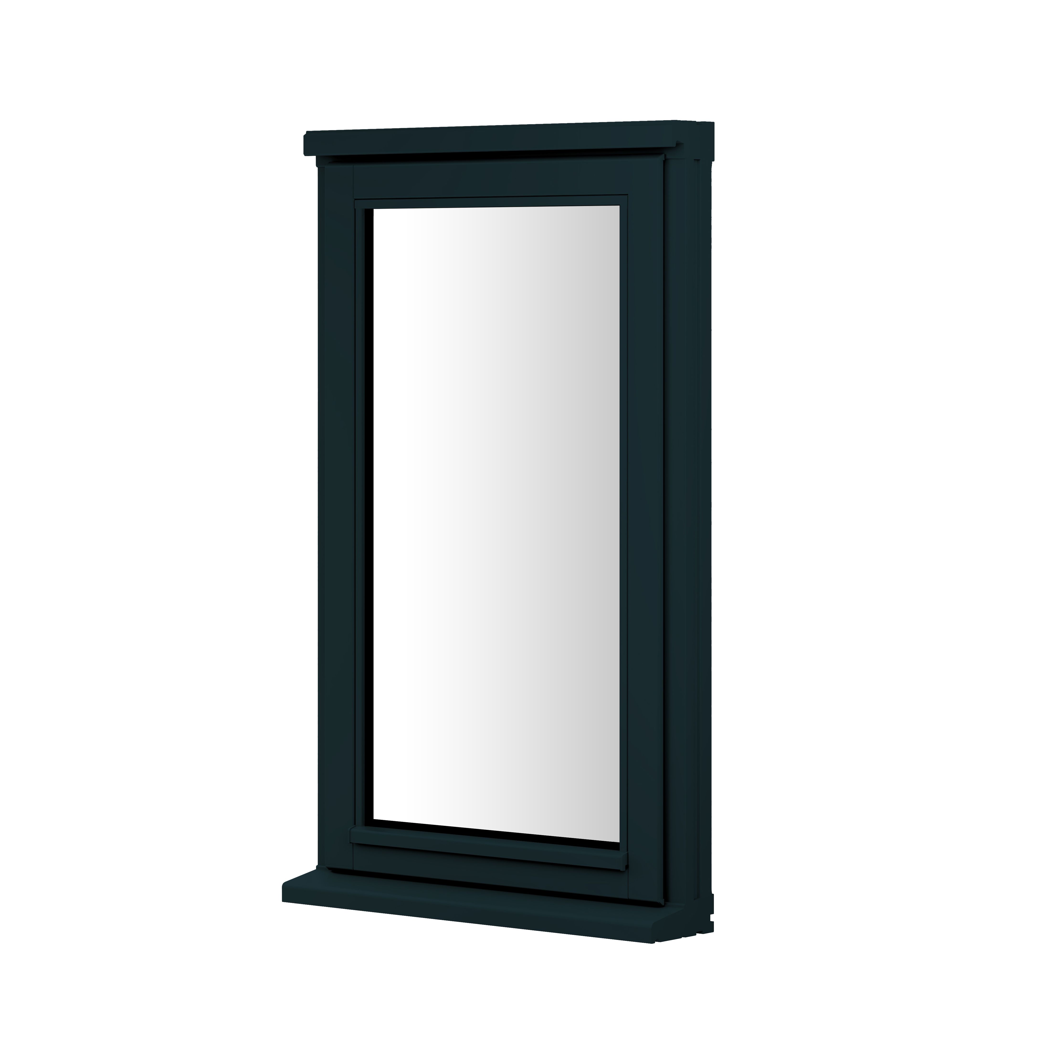 Clear Double Glazed Anthracite Grey Timber Left-Handed Window, (H)745mm (W)625mm | Compare The Build