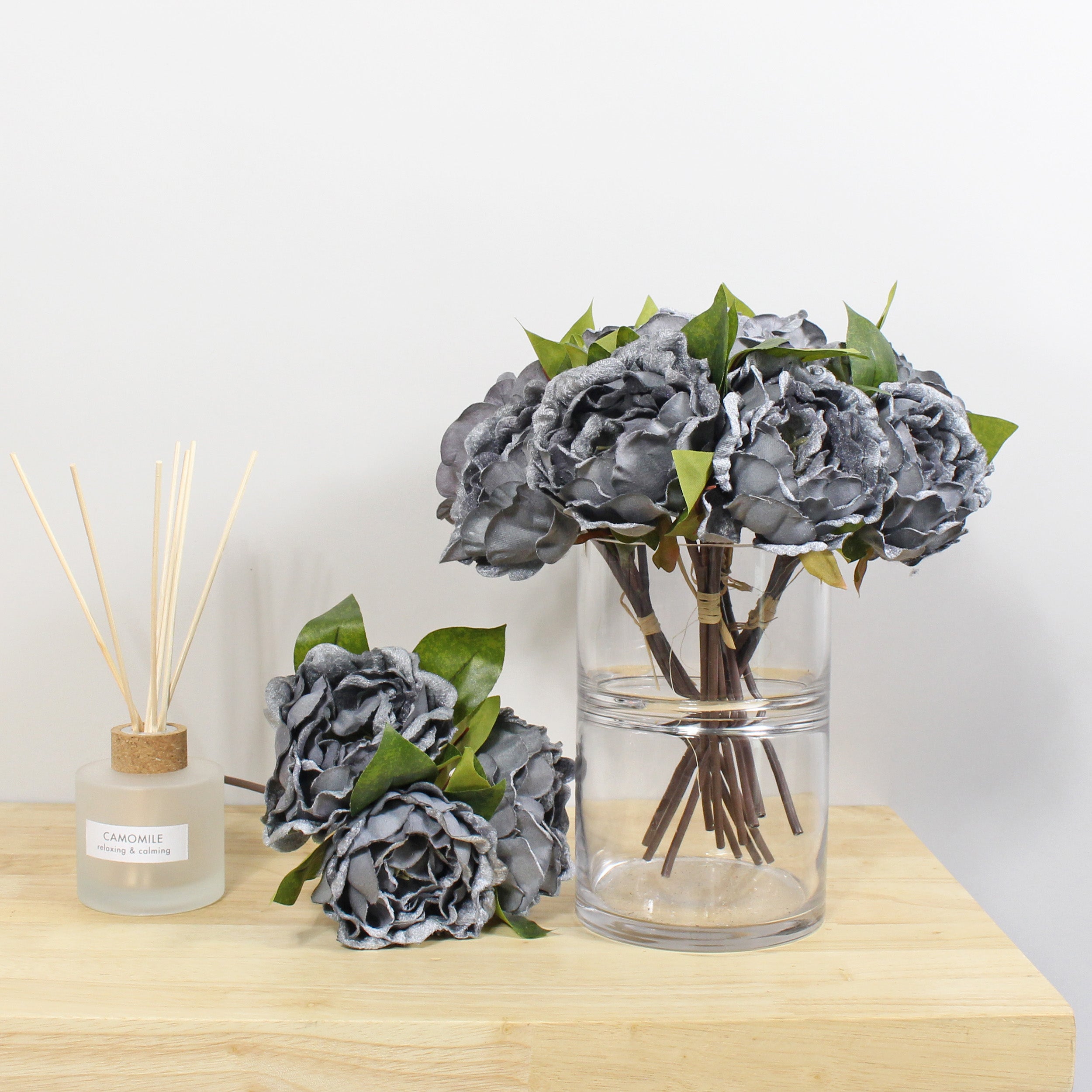 Bundle of 6 Diamond Velvet Peony Grey Grey Price Comparisons | Compare The Build