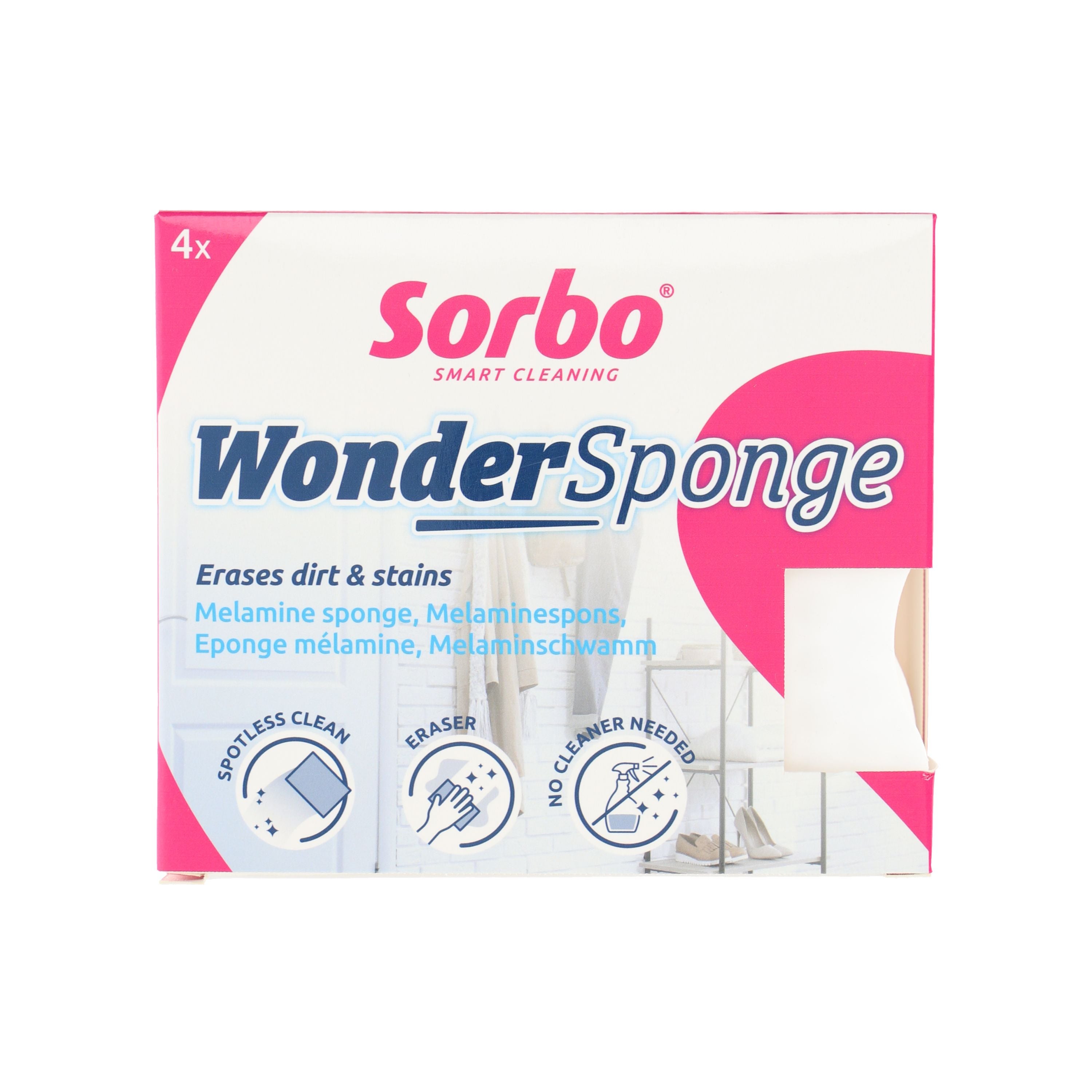 Sorbo Pack of 4 Wonder Sponges White Price Comparisons | Compare The Build