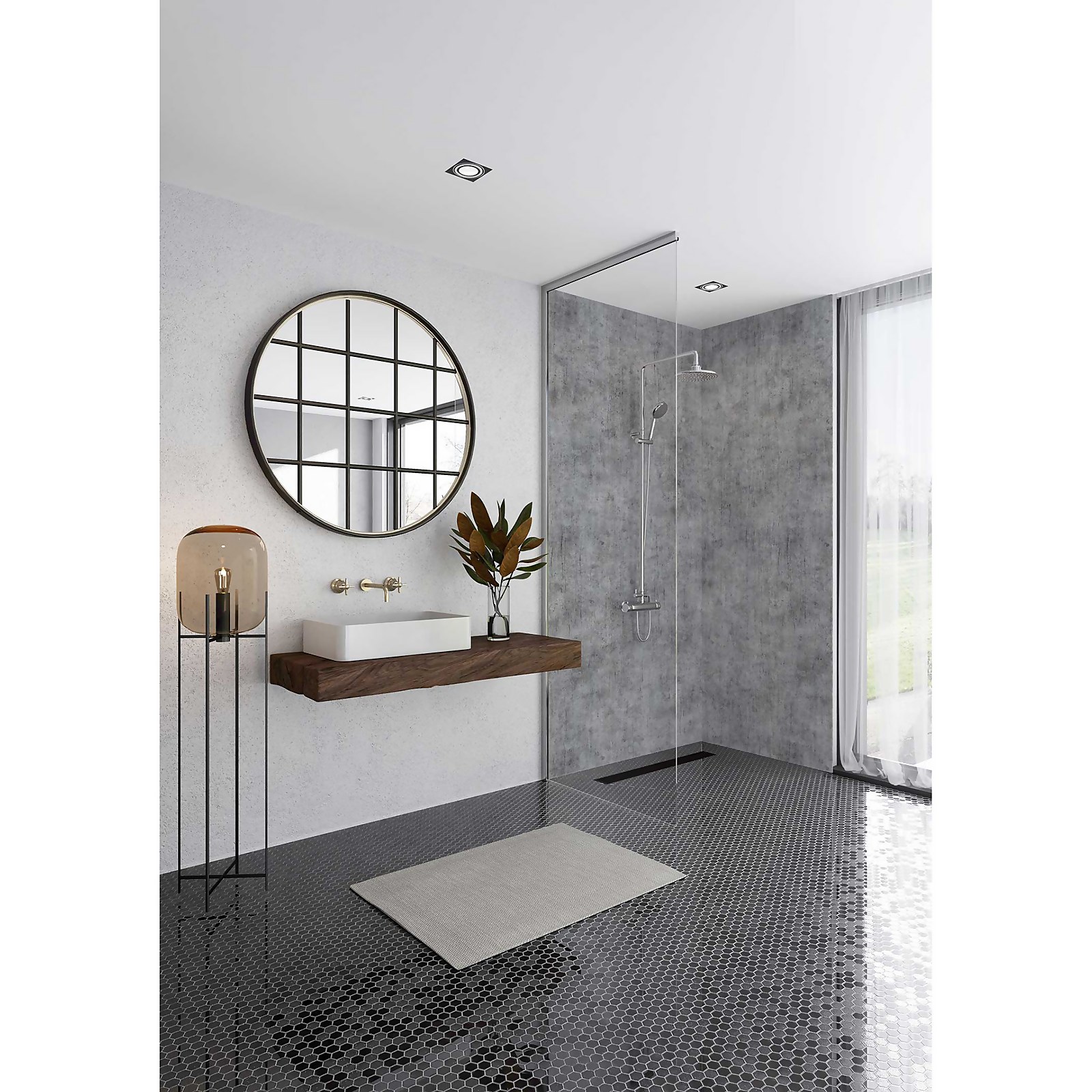 Wetwall Elite Post Formed Shower Wall Panel Ravello - 2420x1200x10mm | Compare The Build