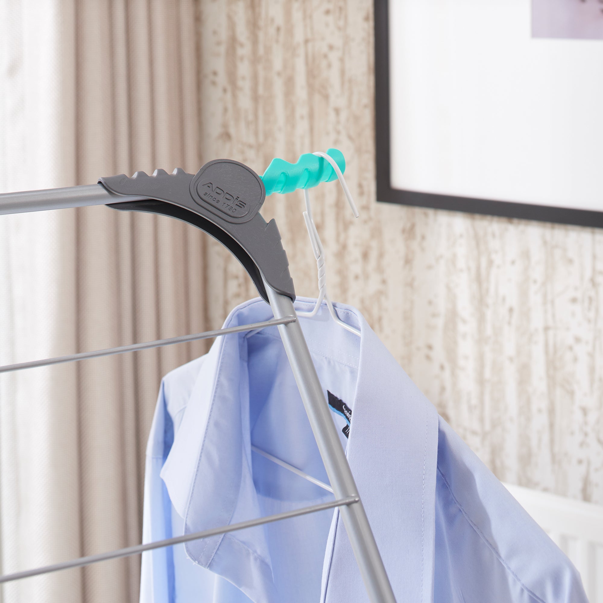 Addis 3 Tier Airer with Hooks Grey | Compare The Build