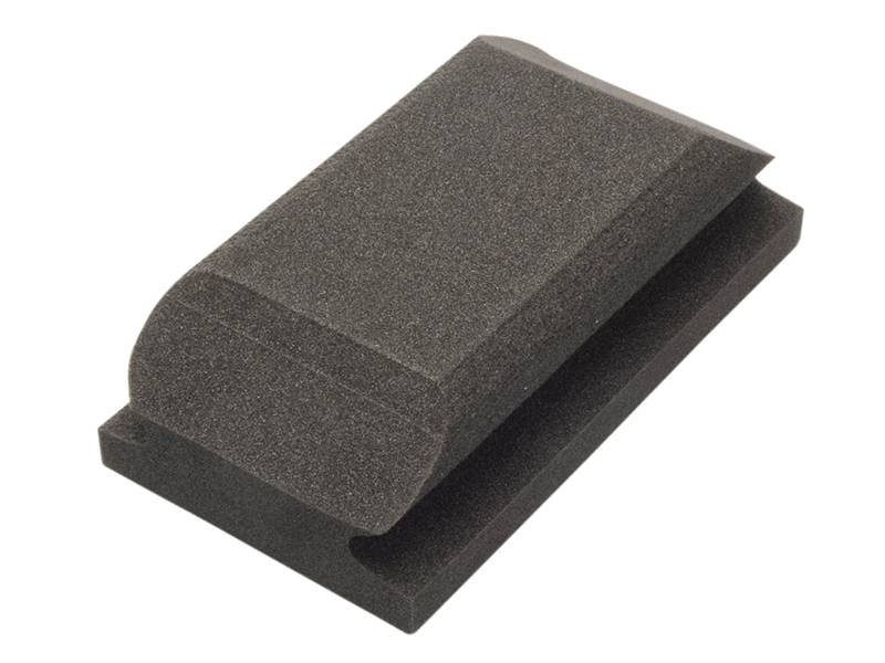 Flexipads World Class FLE56010 Hand Sanding Block Shaped Black 70 x 125mm | Compare The Build