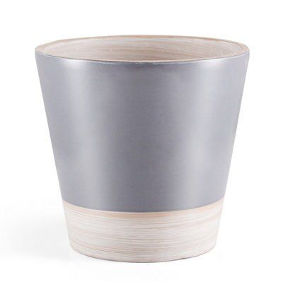 Nurgul Grey Terracotta Plant Pot (Dia)58Cm Price Comparisons | Compare The Build