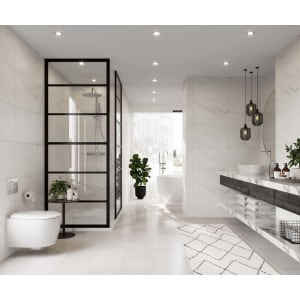 Multipanel Hydrolock Levanto Marble Tile Effect Shower Panel - 2400 x 598 x 11mm Price Comparisons | Compare The Build