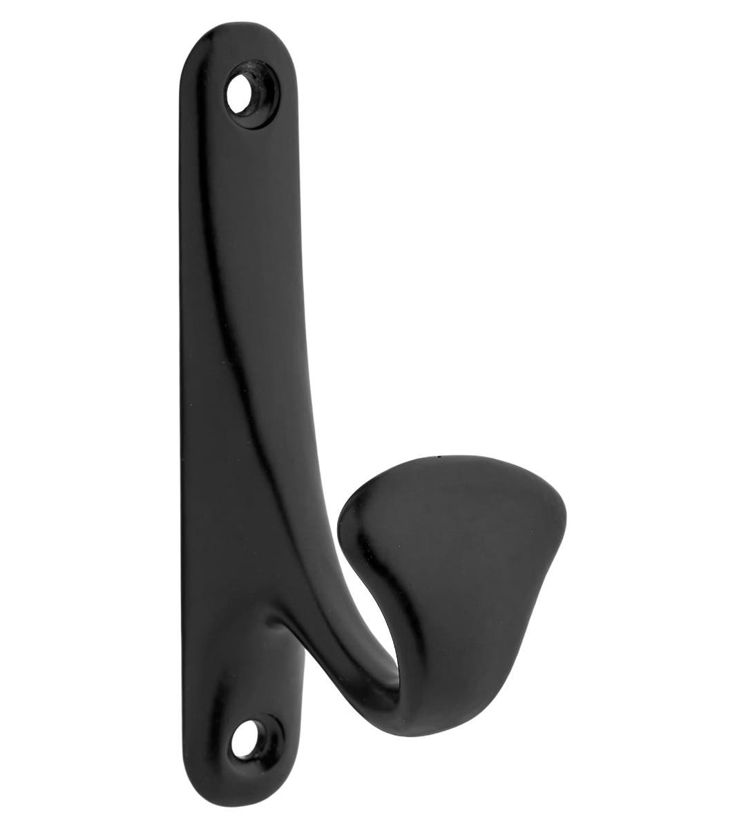 Black Curved Decorative Hat &amp; Coat Hook - Wall/Door Mountable Decohooks Price Comparisons | Compare The Build