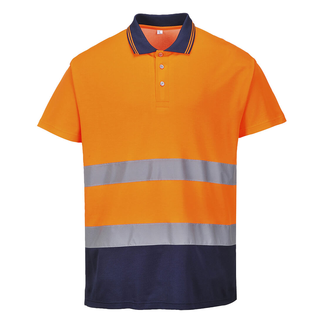Portwest Mens Class 2 Hi Vis Cotton Comfort Polo Shirt Orange / Navy M Price Comparisons | Compare The Build